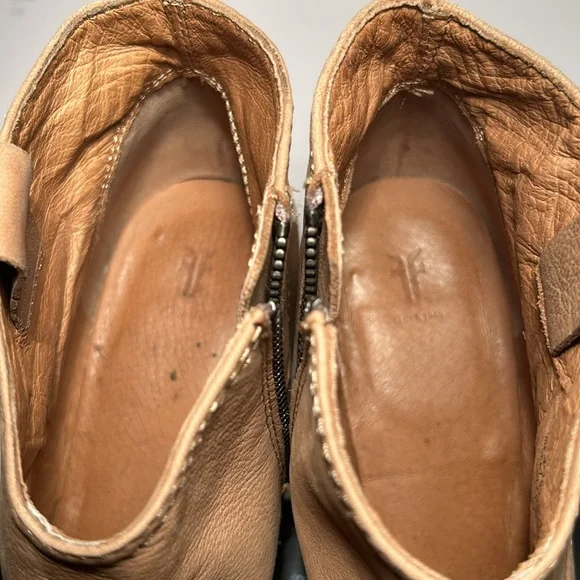 Frye Womens Reina Ash Leather Western Pointed Toe Booties Ankle Boots Size 8.5 - Picture 9 of 12